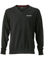 Herren V-Neck Pullover Schwarz